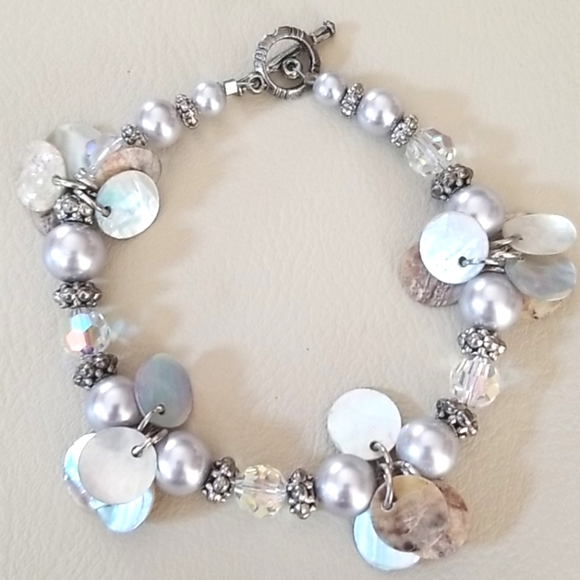 Vintage Faux Pearl and Shell 3 Piece Lot Bundle - Picture 4 of 16